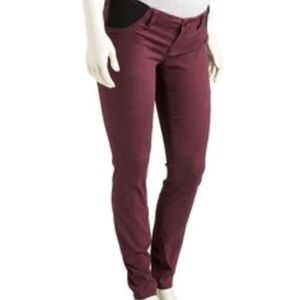 Old Navy Raspberry Side Panel Maternity Skinnies